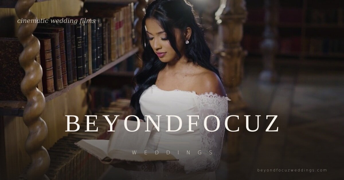 BeyondFocuz Weddings mit Braut in einer Bibliothek