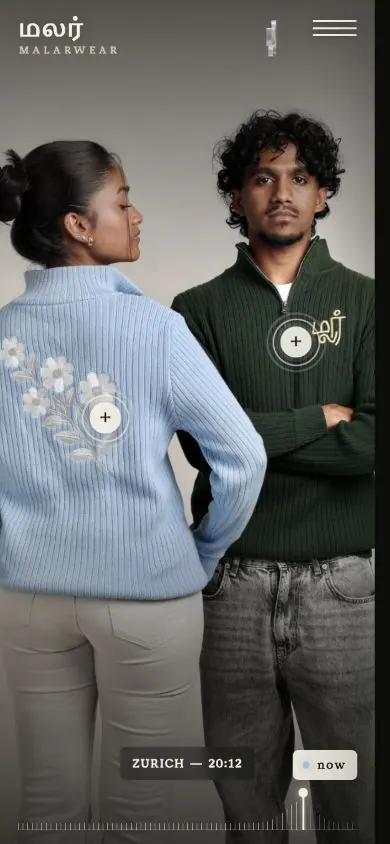 Mobile home page of Malarwear